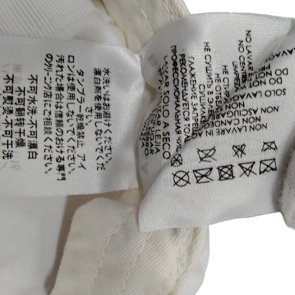 (S3) Authentic Balenciaga Cap White Cotton Luxury Vintage Designer Handbag - Picture 8 of 10